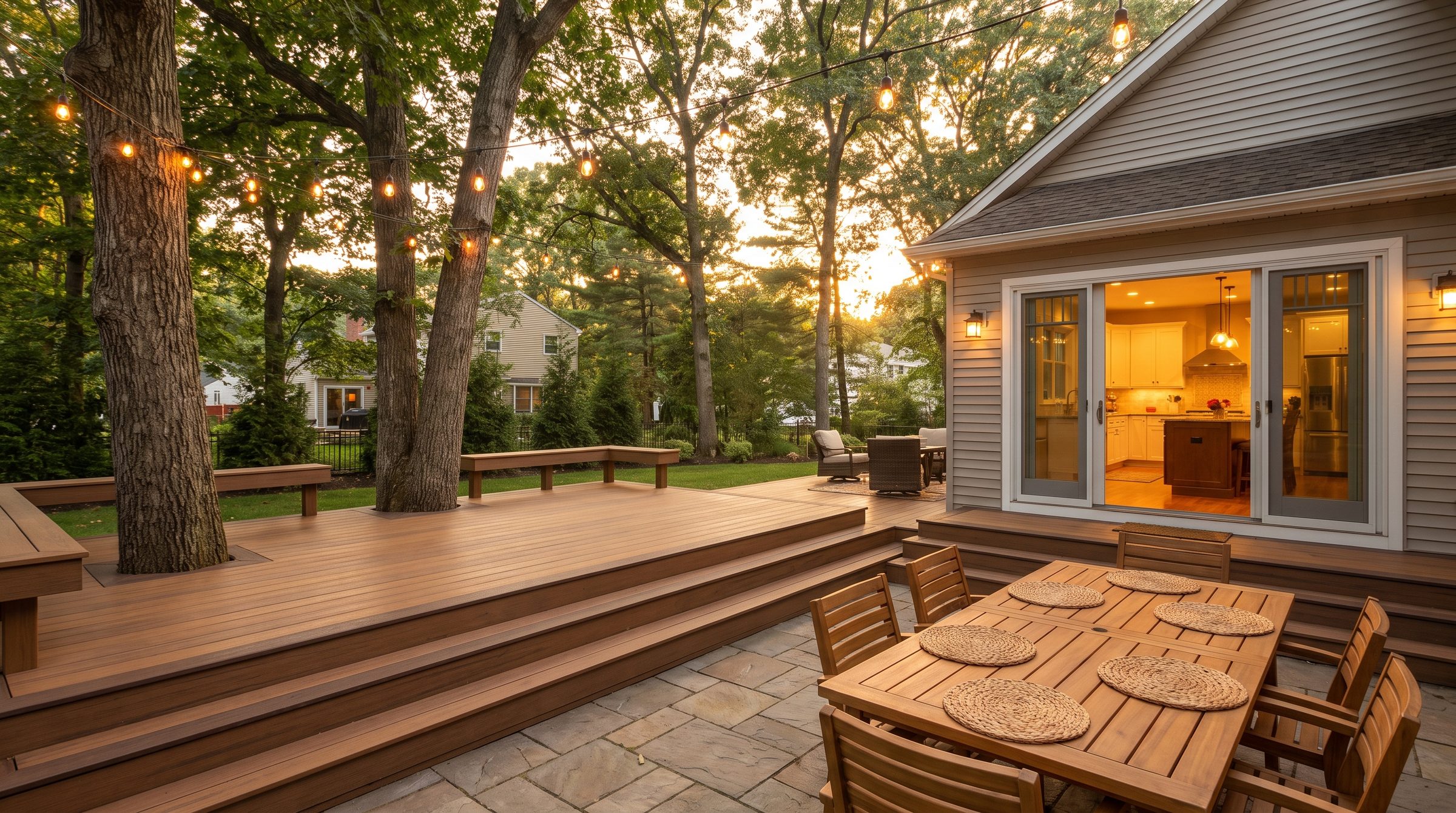 Deck at dusk